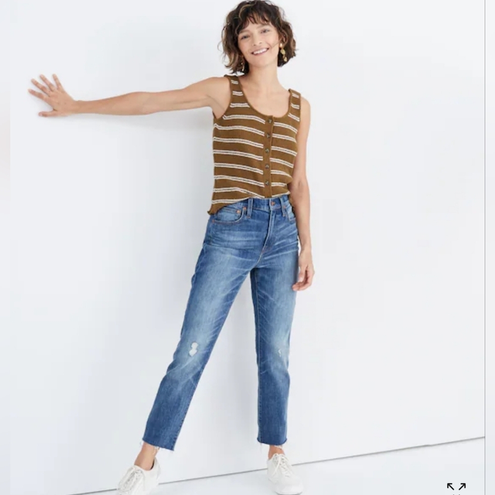 ❤ MADEWELL SLIM CROP BOYJEAN BOYFRIEND JEANS, 2 (26)